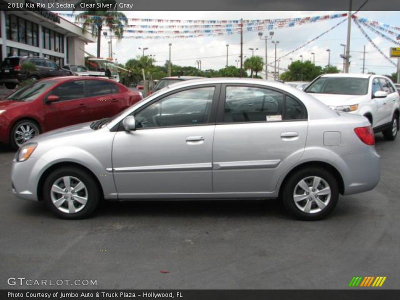 Clear Silver / Gray 2010 Kia Rio LX Sedan