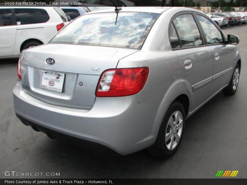 Clear Silver / Gray 2010 Kia Rio LX Sedan