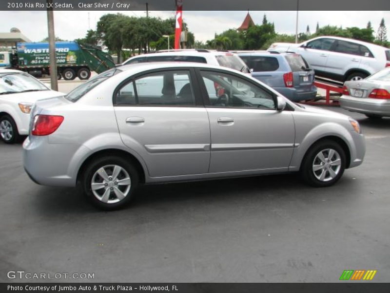 Clear Silver / Gray 2010 Kia Rio LX Sedan