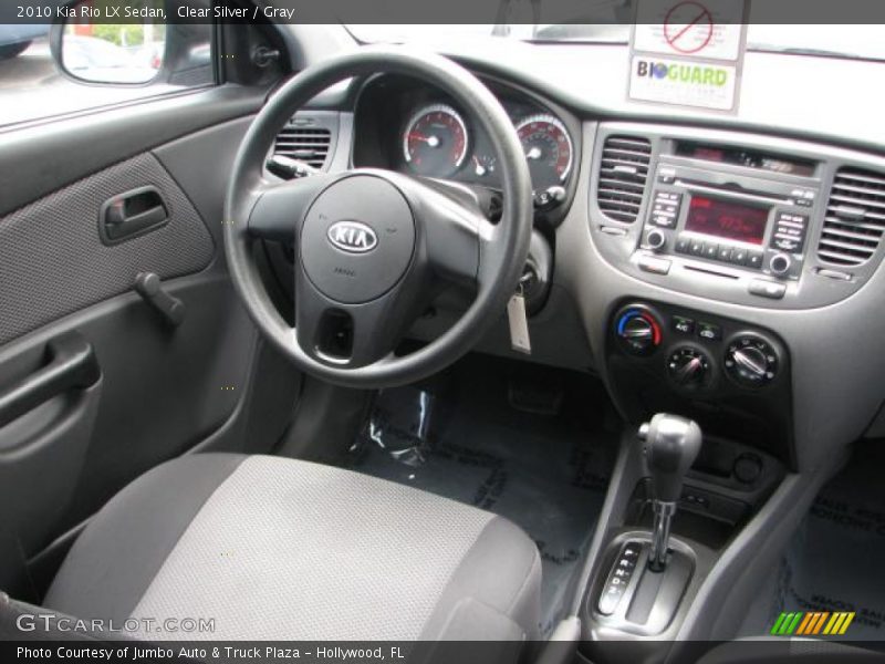 Clear Silver / Gray 2010 Kia Rio LX Sedan