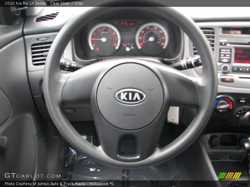 Clear Silver / Gray 2010 Kia Rio LX Sedan