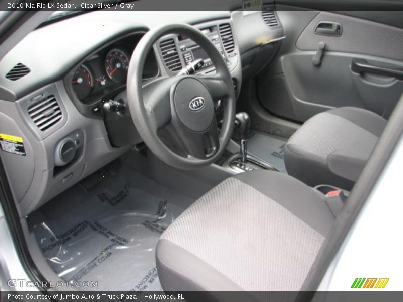 Clear Silver / Gray 2010 Kia Rio LX Sedan