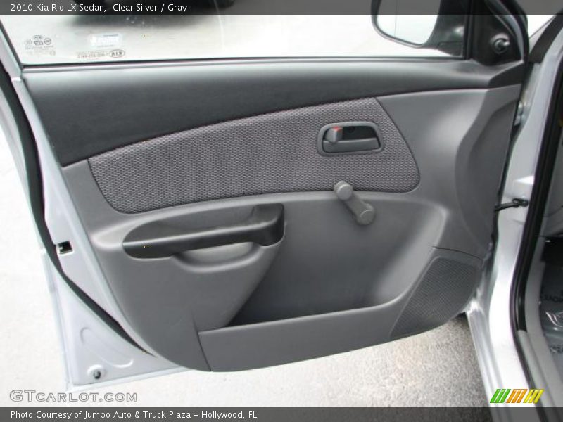 Clear Silver / Gray 2010 Kia Rio LX Sedan