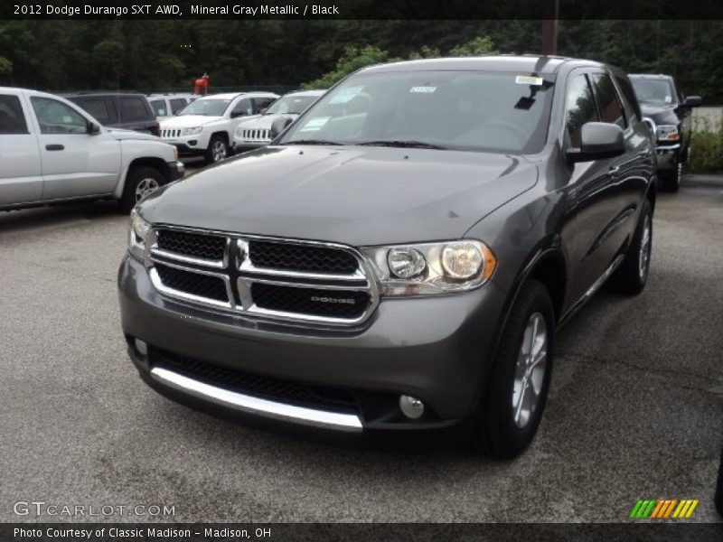 Mineral Gray Metallic / Black 2012 Dodge Durango SXT AWD