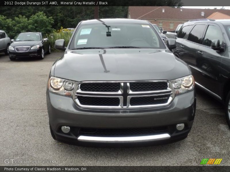 Mineral Gray Metallic / Black 2012 Dodge Durango SXT AWD