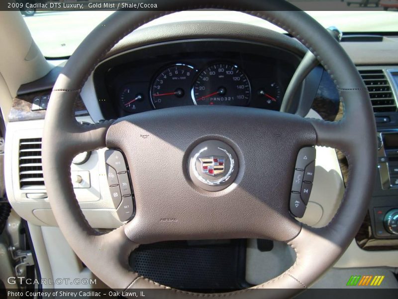 Gold Mist / Shale/Cocoa 2009 Cadillac DTS Luxury