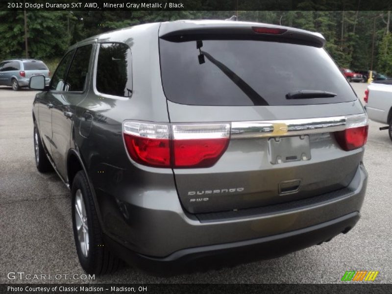 Mineral Gray Metallic / Black 2012 Dodge Durango SXT AWD