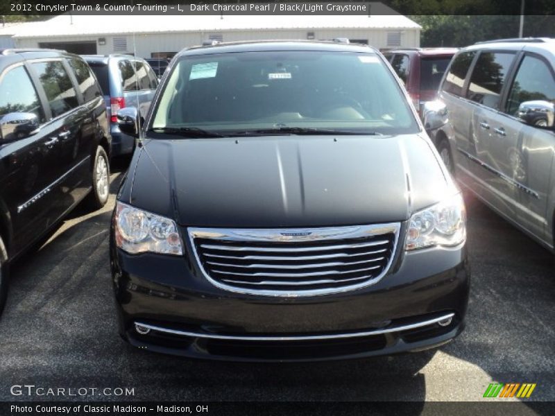 Dark Charcoal Pearl / Black/Light Graystone 2012 Chrysler Town & Country Touring - L