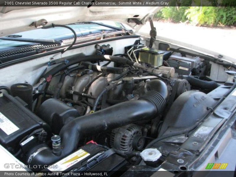 Summit White / Medium Gray 2001 Chevrolet Silverado 3500 Regular Cab Chassis Commercial