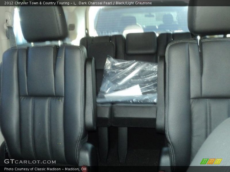 Dark Charcoal Pearl / Black/Light Graystone 2012 Chrysler Town & Country Touring - L
