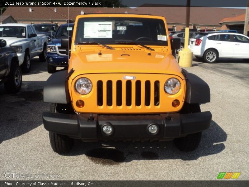 Dozer Yellow / Black 2012 Jeep Wrangler Sport 4x4