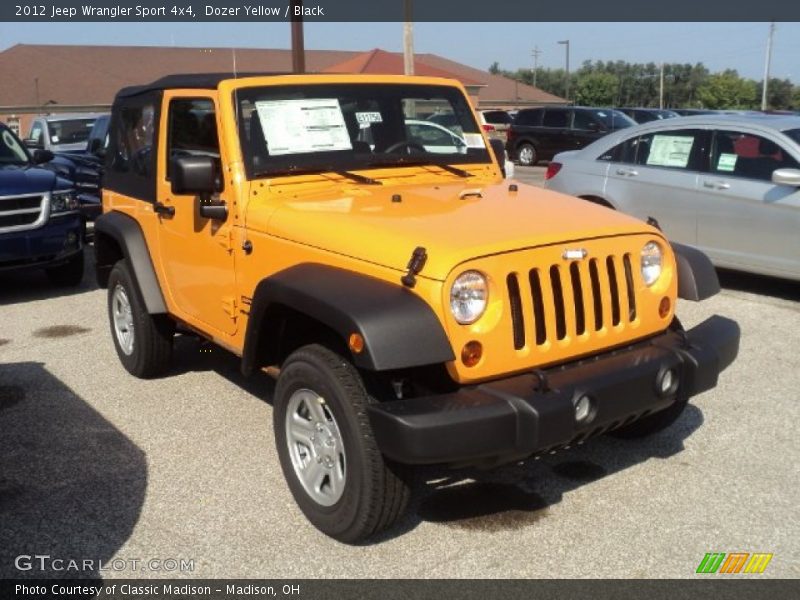 Dozer Yellow / Black 2012 Jeep Wrangler Sport 4x4