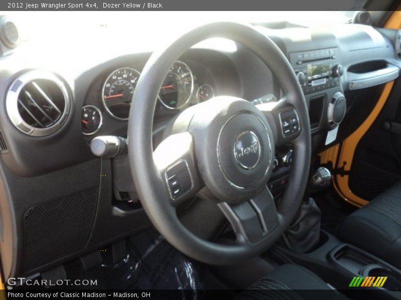 Dozer Yellow / Black 2012 Jeep Wrangler Sport 4x4