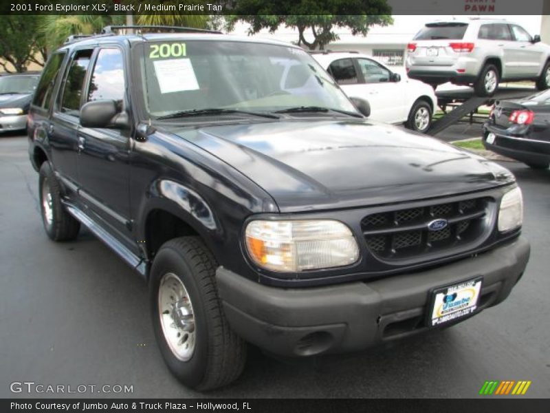 Black / Medium Prairie Tan 2001 Ford Explorer XLS