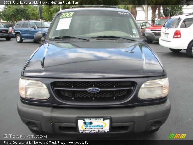 Black / Medium Prairie Tan 2001 Ford Explorer XLS