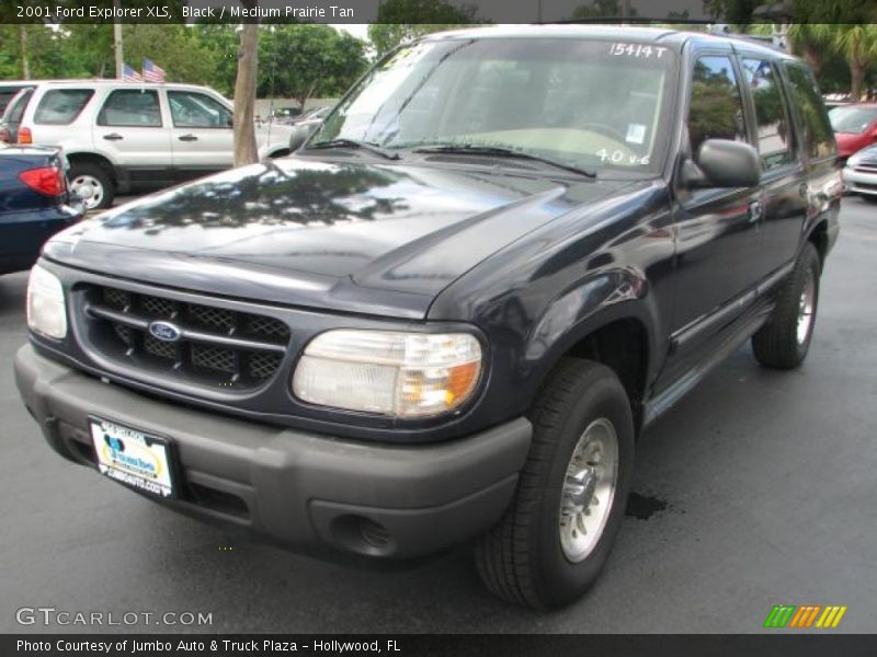 Black / Medium Prairie Tan 2001 Ford Explorer XLS