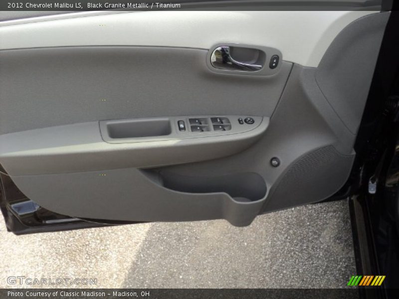 Black Granite Metallic / Titanium 2012 Chevrolet Malibu LS