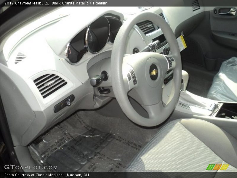 Black Granite Metallic / Titanium 2012 Chevrolet Malibu LS