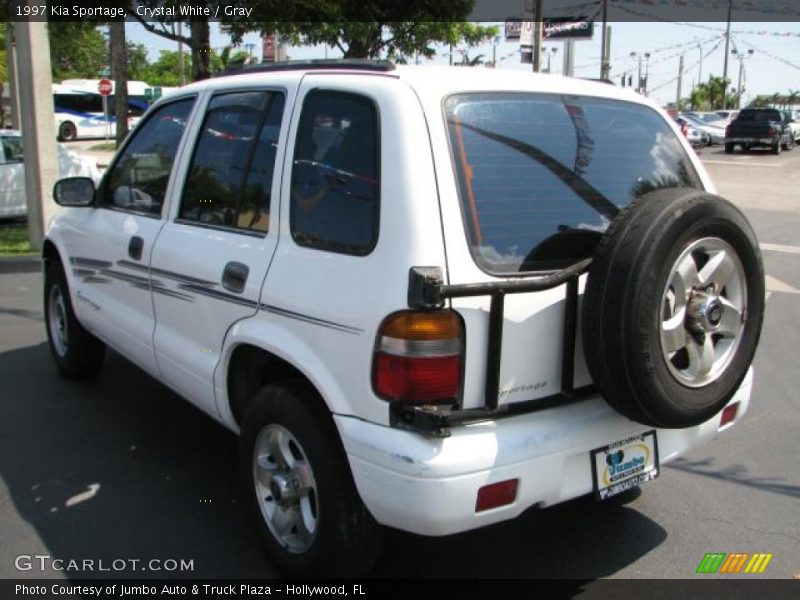 Crystal White / Gray 1997 Kia Sportage