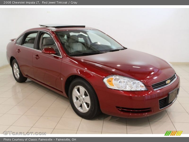 Red Jewel Tintcoat / Gray 2008 Chevrolet Impala LT