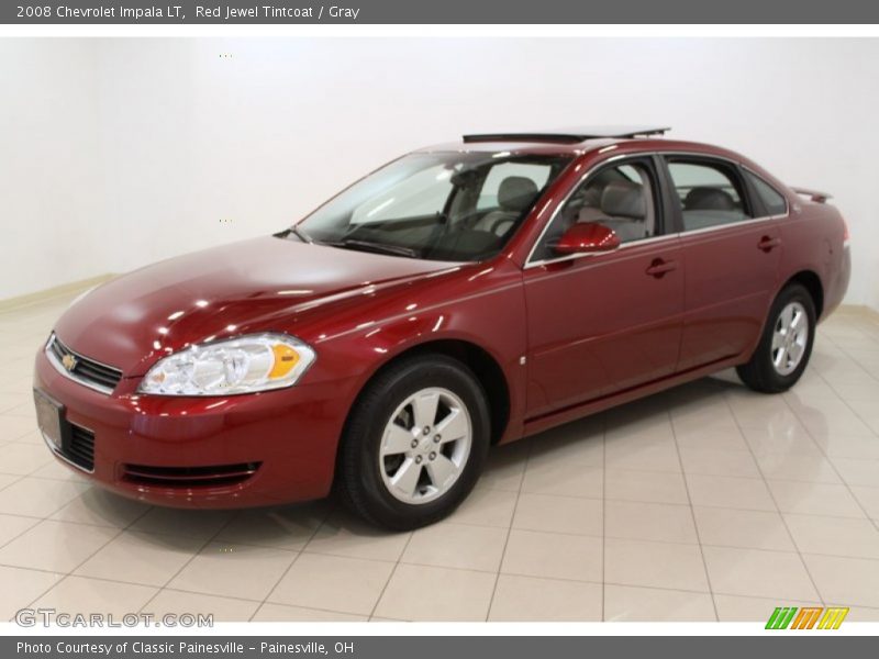 Red Jewel Tintcoat / Gray 2008 Chevrolet Impala LT