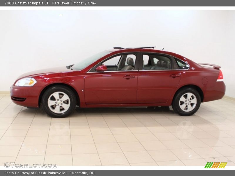 Red Jewel Tintcoat / Gray 2008 Chevrolet Impala LT