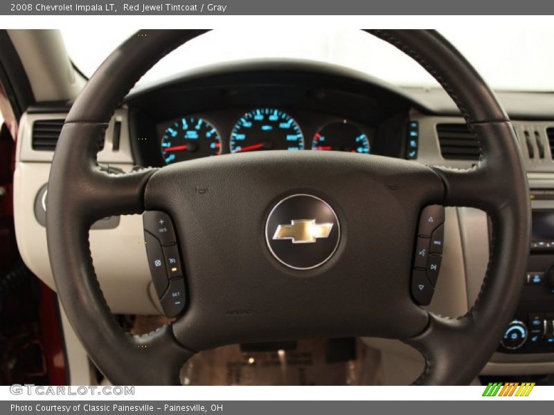 Red Jewel Tintcoat / Gray 2008 Chevrolet Impala LT
