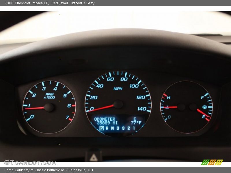 Red Jewel Tintcoat / Gray 2008 Chevrolet Impala LT