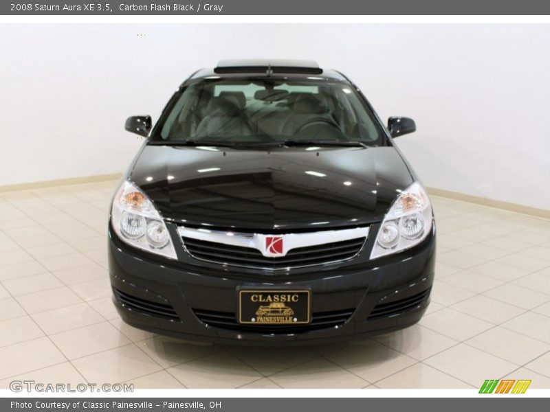 Carbon Flash Black / Gray 2008 Saturn Aura XE 3.5