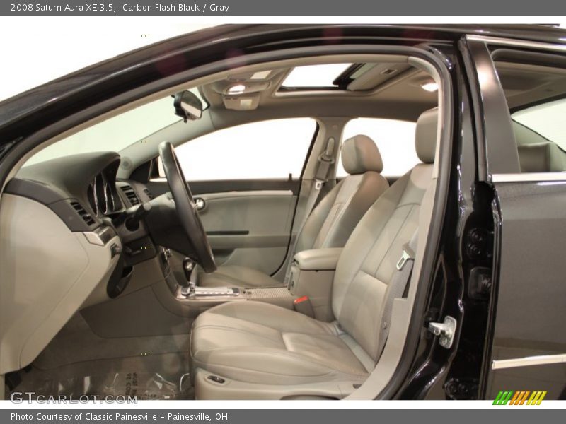 Carbon Flash Black / Gray 2008 Saturn Aura XE 3.5