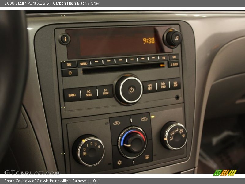 Carbon Flash Black / Gray 2008 Saturn Aura XE 3.5