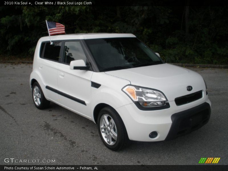 Clear White / Black Soul Logo Cloth 2010 Kia Soul +