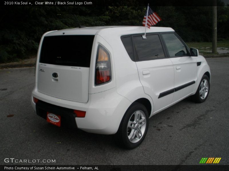 Clear White / Black Soul Logo Cloth 2010 Kia Soul +