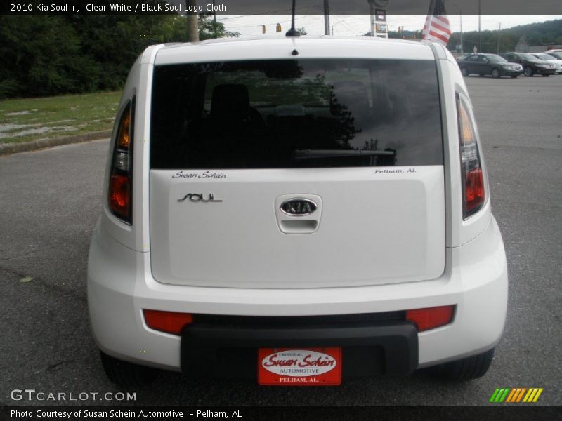 Clear White / Black Soul Logo Cloth 2010 Kia Soul +