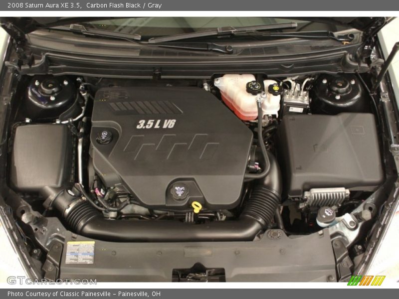 Carbon Flash Black / Gray 2008 Saturn Aura XE 3.5
