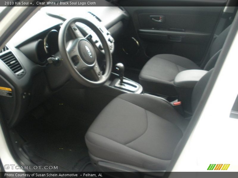 Clear White / Black Soul Logo Cloth 2010 Kia Soul +