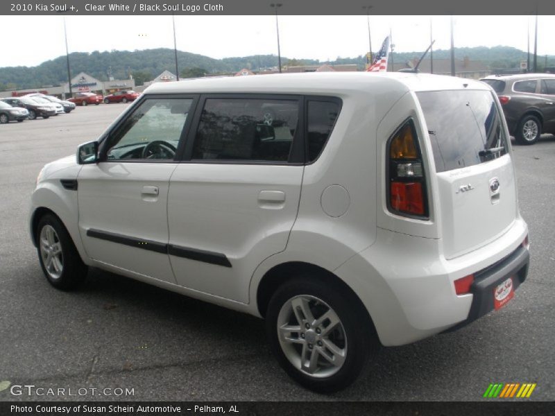 Clear White / Black Soul Logo Cloth 2010 Kia Soul +