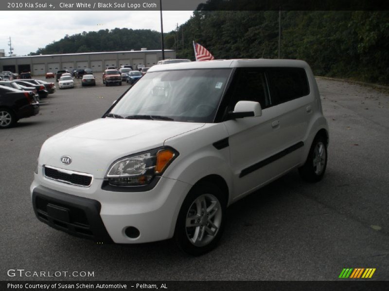 Clear White / Black Soul Logo Cloth 2010 Kia Soul +