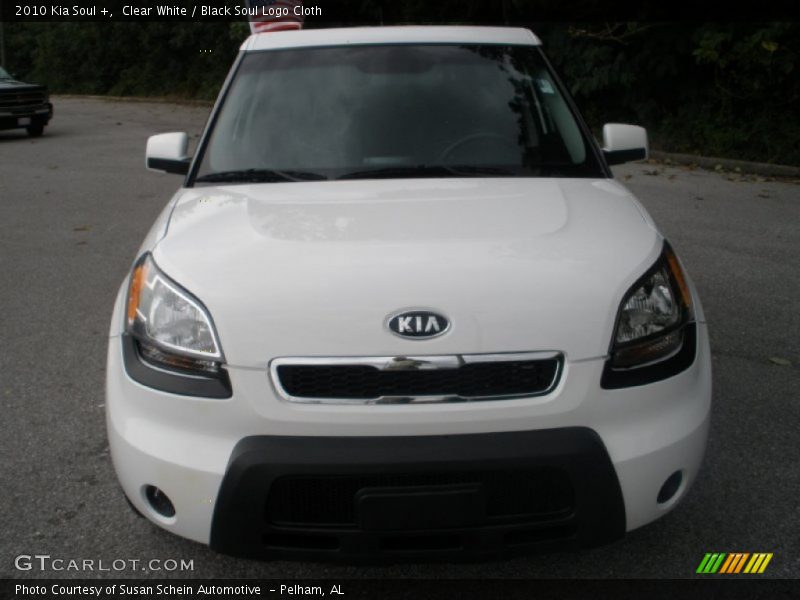 Clear White / Black Soul Logo Cloth 2010 Kia Soul +