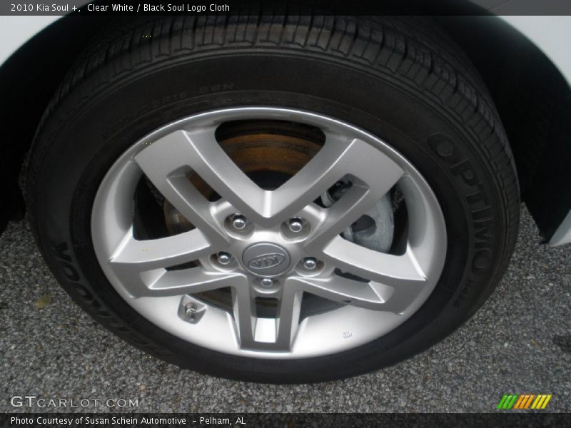 Clear White / Black Soul Logo Cloth 2010 Kia Soul +