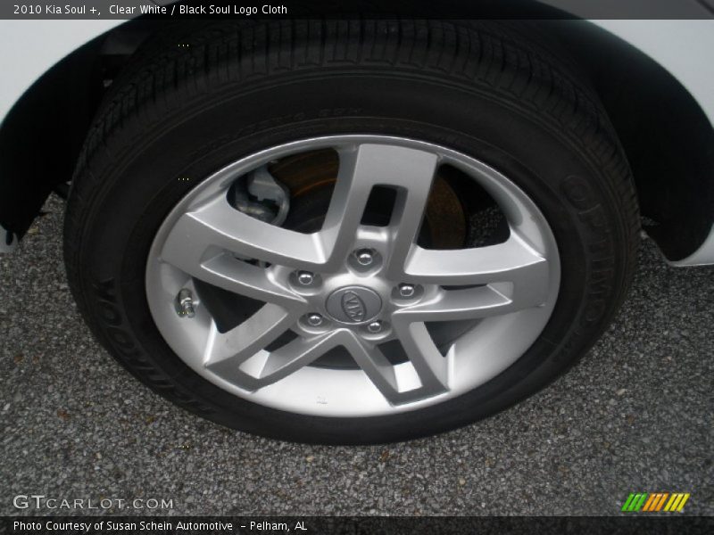 Clear White / Black Soul Logo Cloth 2010 Kia Soul +