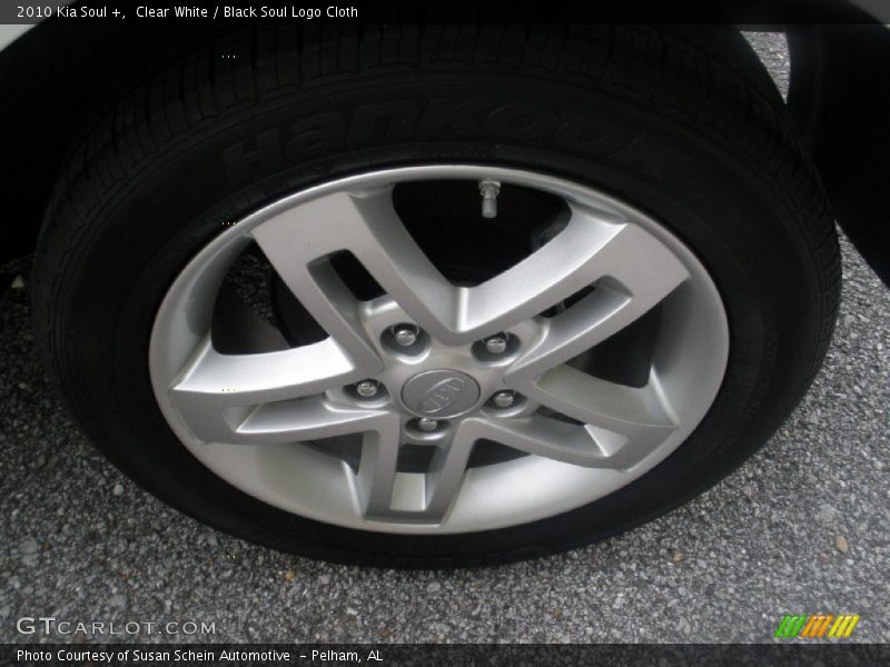 Clear White / Black Soul Logo Cloth 2010 Kia Soul +