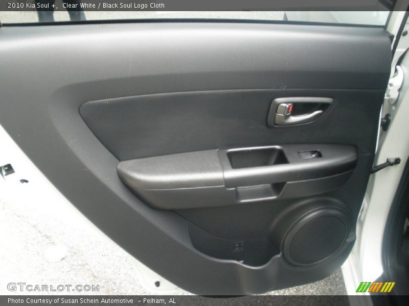 Clear White / Black Soul Logo Cloth 2010 Kia Soul +