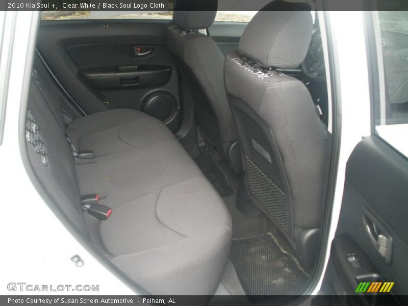 Clear White / Black Soul Logo Cloth 2010 Kia Soul +