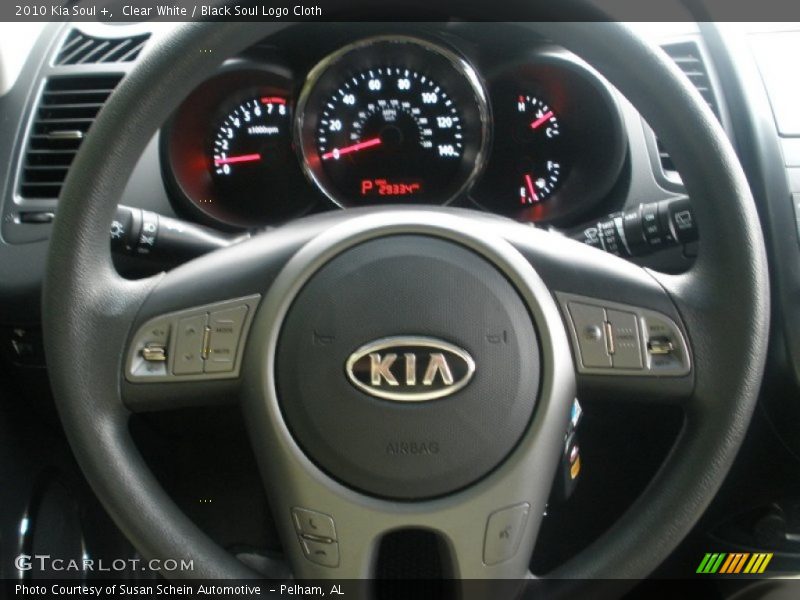 Clear White / Black Soul Logo Cloth 2010 Kia Soul +