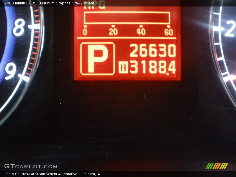 Platinum Graphite Gray / Wheat 2008 Infiniti EX 35