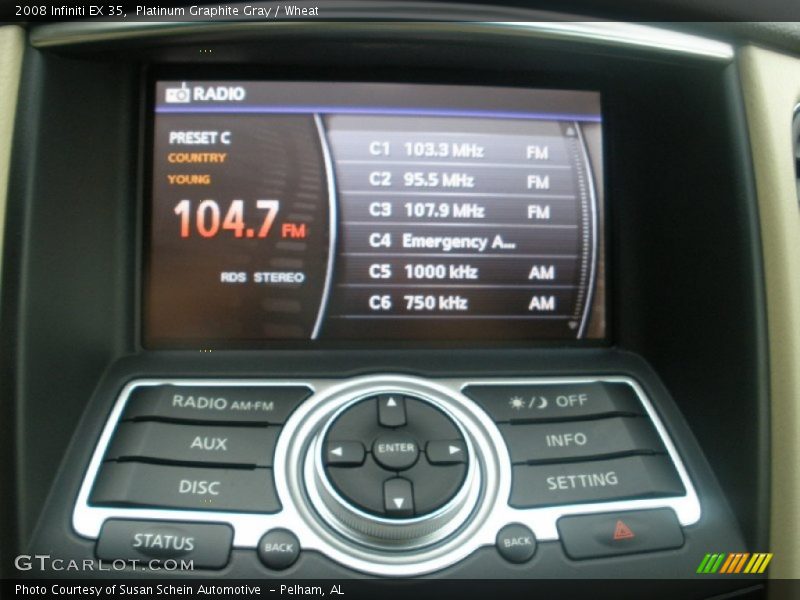 Platinum Graphite Gray / Wheat 2008 Infiniti EX 35