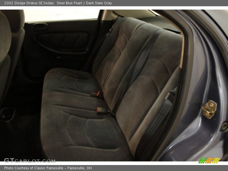 Steel Blue Pearl / Dark Slate Gray 2002 Dodge Stratus SE Sedan