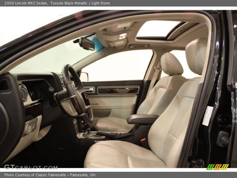 Tuxedo Black Metallic / Light Stone 2009 Lincoln MKZ Sedan