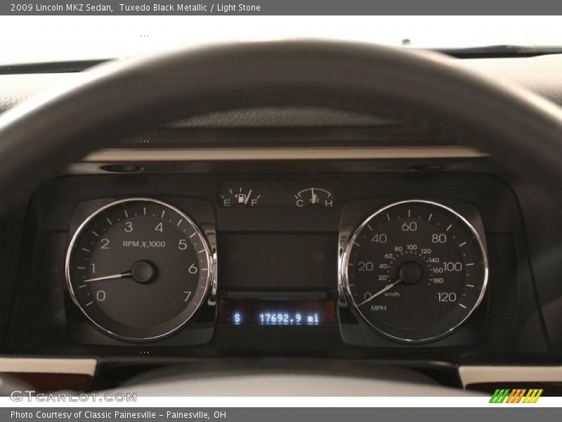 Tuxedo Black Metallic / Light Stone 2009 Lincoln MKZ Sedan
